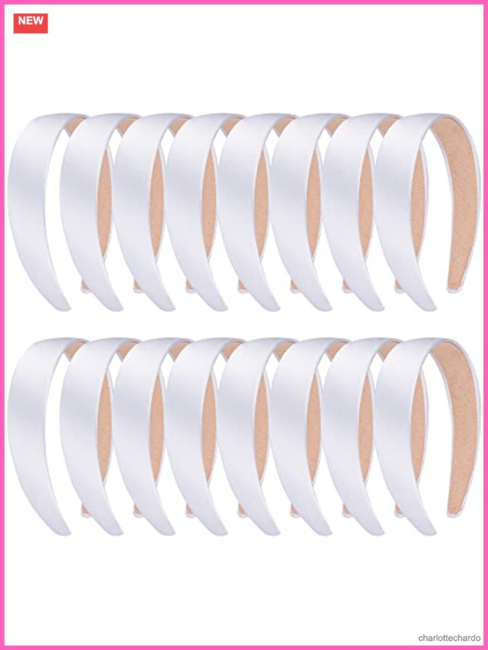 16 Pcs Satin Headbands 1 Inch Hair Accessories for Women